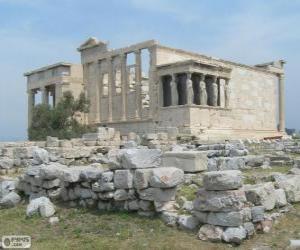 Puzle Chrám Erechtheion, Atény, Řecko