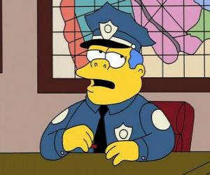 Puzle Clancy Wiggum - Chief Wiggum a jeho kancelář