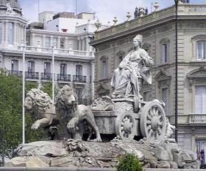 Puzle Fontány Cibeles, Madrid, Španělsko