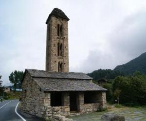 Puzle Kostel Sant Miquel d'Engolasters, Andorra